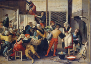 Brothel Scene, c1540-1550. Creator: Master of Brunswick.