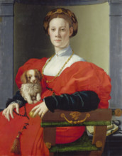 Portrait of a Lady in Red (Francesca Salviati?), c1533. Creator: Agnolo Bronzino.