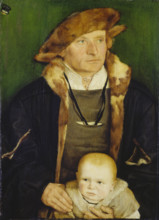 Portrait of Hans Urmiller and his Son, c1525 [?]. Creator: Barthel Beham.
