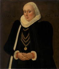 Portrait of Justina von Holzhausen, 1587. Creator: Unknown.