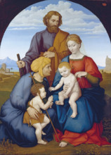 The Holy Family with Elizabeth and Saint John the Baptist as a Boy, 1819. Creator: Johann David Passavant.