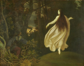 Apparition in the Forest (from Sleeping Beauty), before 1858. Creator: Moritz von Schwind.