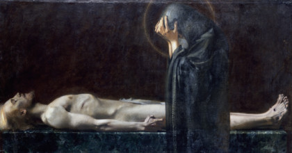 Pietà, 1891. Creator: Franz von Stuck.