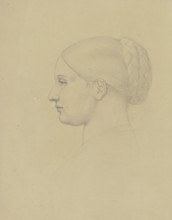 Antonie von Blittersdorf in profile to the left, c1840s. Creator: Eduard von Steinle.