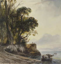 Coastal landscape, 1835. Creator: Theodore Gudin.