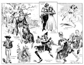 The Pantomime "Dick Whittington and His Cat," at the Grand Theatre, Islington, 1898. Creator: Carl Hentschel.