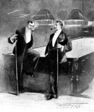 The Fur Cloak: "Playing it a little low down on the other girl, aren't you?", 1898. Creator: Unknown.