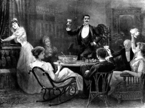 Seeing the New Year in, 1898. Creator: Unknown.