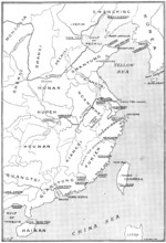 The Chinese Crisis: positions of Port Arthur and Kiau-Chiau, occupied by Russia and Germany, 1898. Creator: Unknown.