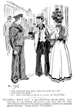 Advertisement for Player's "Navy Cut" tobacco, 1898.  Creator: Unknown.