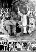 The Conversion of England, an ecclesiastical play at the Church House, Westminster, 1898. Creator: Unknown.