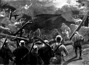 Indian Frontier Rising: with Westmacott's Brigade in Tirah: 3rd Gurkhas starting at 4 a.m..., 1898. Creator: Unknown.