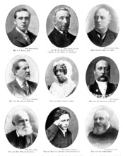 Portraits of politicians and authors, 1898.  Creators: Elliott & Fry, Russell & Sons.
