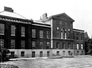 Views of Kensington Palace...on the extreme right...is the room in which the Queen was born, 1898. Creator: Lascelles.