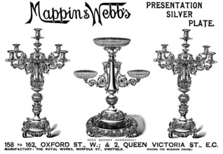 Advertisement for Mappin & Webb's Presentation Silver Plate, 1898. Creator: Unknown.
