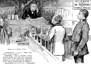 Advertisement for Géraudel's Pastilles, 1898. Creator: Unknown.