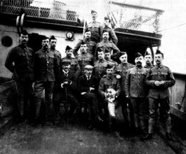 Lieutenants Clifford and Moorhouse, Officers in Charge, and NCOs for Uganda, 1898. Creator: Lascelles.