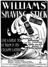 Advertisement for Williams' Shaving Stick, 1898. Creator: Unknown.