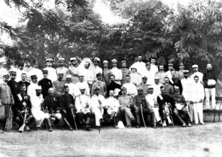 The Cretan Question: officers of the international forces now at Canea, 1898. Creator: Unknown.