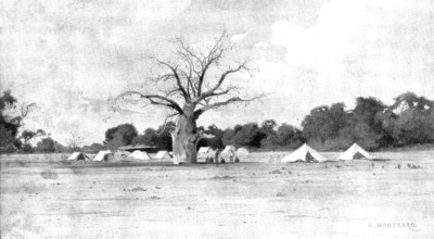 Reinforcements for Uganda: arrival of an Indian Contingent at Mombasa - the officers' camp..., 1898. Creator: George Montbard.
