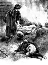 The Master of Pinsmead: With the strength of a man she...flung him by her father, 1898. Creator: Unknown.