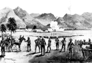 The Indian Frontier Rising: with the Buner Field Force, 1898. Creator: Unknown.