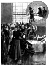 The Queen's Visit to Netley Hospital:...wounded [soldier]...Indian Frontier Campaign, 1898. Creator: Unknown.