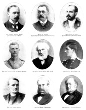 Various portraits, 1898.  Creators: Gunn & Stuart, Elliott & Fry, W&D Downey, Disdéri & Cie., Henry Joseph Whitlock.