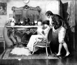 The Inquisitive Lover. -  by R. Holyoake, 1898. Creator: Unknown.