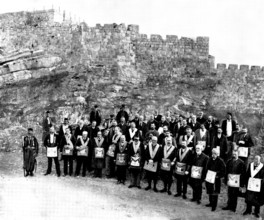 English Freemasons at Jerusalem, 1898. Creator: Unknown.