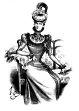 Ladies' Page: a Princesse dress, 1898. Creator: Picador.