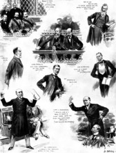 The Debate on the Army Estimates in the House of Commons, 1898. Creator: Unknown.