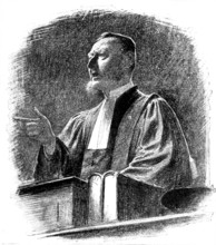 The Trial of M. Zola: Advocate-General Van Cassel, 1898. Creator: Unknown.