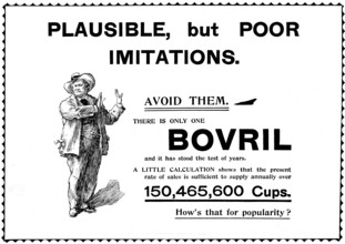 Advertisement for Bovril, 1898. Creator: Unknown.