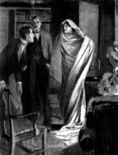 The Two Sophias: The figure pushed aside part of the veil and showed a face..., 1898. Creator: Unknown.