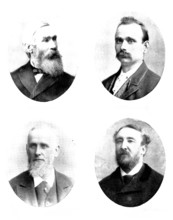 Four portraits, 1898. Creator: Unknown.