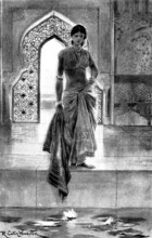 The Hall of Audience: 'I see naught but my own face in the deep; no other face but this...', 1898. Creator: Unknown.