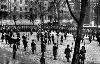Installation of the new Constable of the Tower...: the ceremony on Tower Green, 1898. Creator: Unknown.