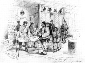 The Chinese Question:...German Occupation of Kiao-Chau...special artist, Mr. Melton Prior..., 1898. Creator: Unknown.