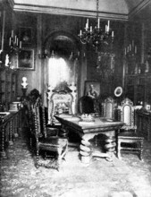 The King of Denmark's Eightieth Birthday: the King's Library in the Amalienborg Palace, 1898. Creator: Unknown.