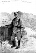 With the Tirah Expeditionary Force: a typical Gurkha, 1898. Creator: Unknown.