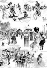 Easter Holiday Sketches at Brighton, 1898. Creator: Carl Hentschel.