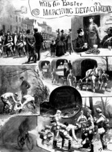 With an Easter Marching Detachment, 1898. Creator: Unknown.