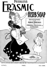 Advertisement for Erasmic Herb Soap, 1898. Creator: Unknown.
