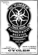 Advertisement for Humber Cycles, 1898. Creator: Unknown.