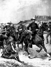 The Spanish-American Crisis: types of the United States Army in campaigning uniform, 1898. Creator: Unknown.