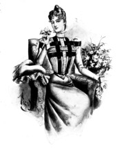 Ladies' Page: a pretty silk blouse, 1898. Creator: Picador.