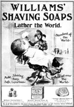 Advertisement for Williams' Shaving Soaps, 1898. Creator: Unknown.