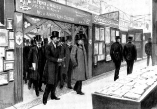 The Prince of Wales opening the Royal Photographic Society's...Exhibition...Crystal Palace, 1898. Creator: Unknown.