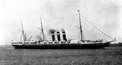 The Spanish-American War: the steam-ship "New York," acquired by the American Government, 1898. Creators: Unknown, Gregory.